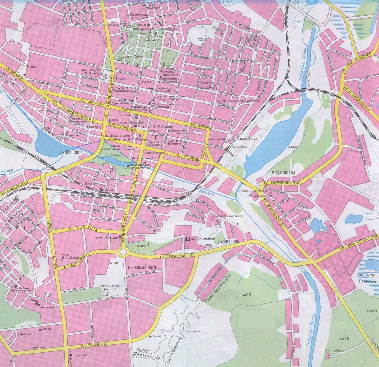 Карта Города Белгород-днестровский С Улицами