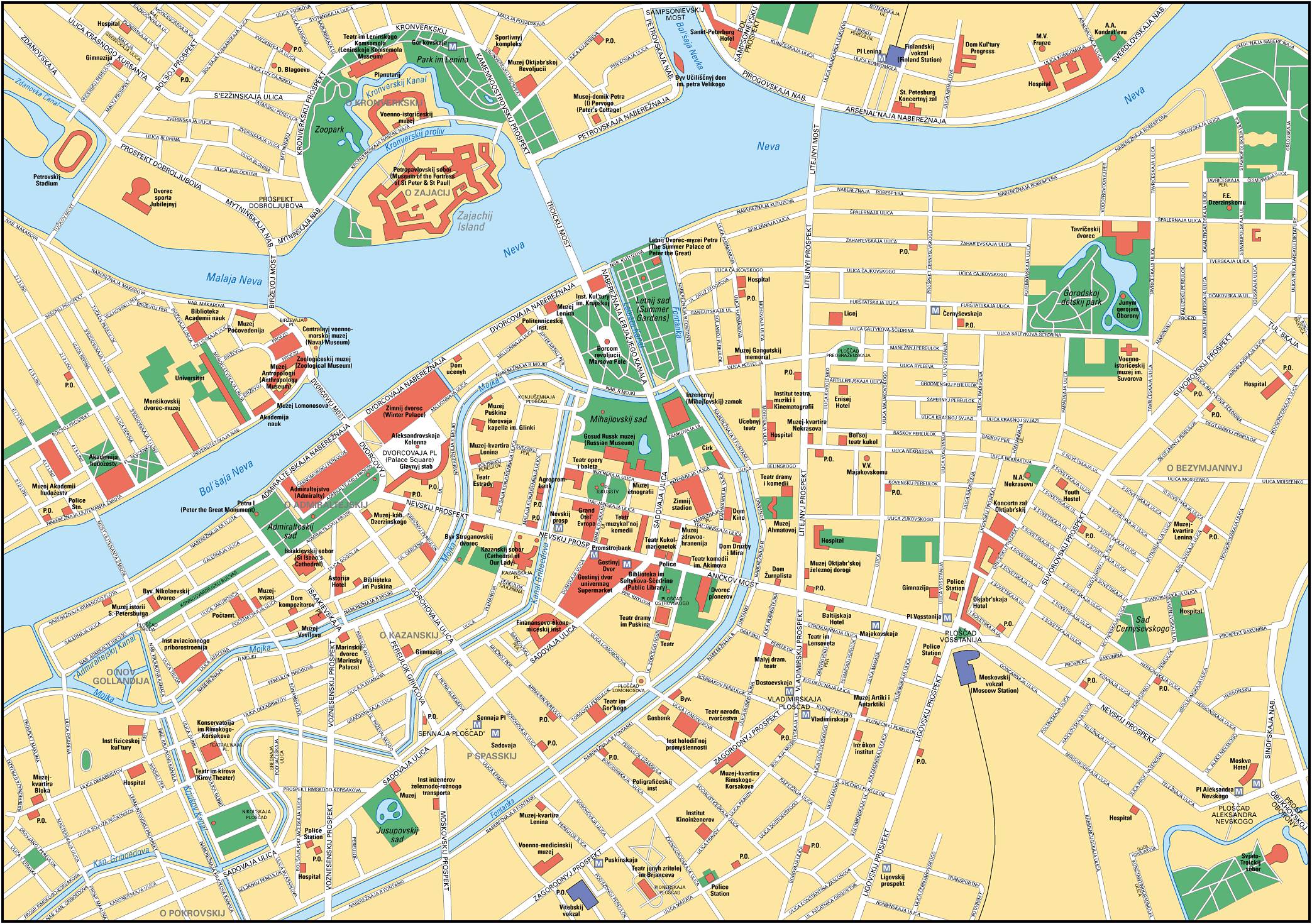 Карта санкт петербурга с домами